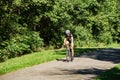 A Cyclist on the Tinker Creek Greenway